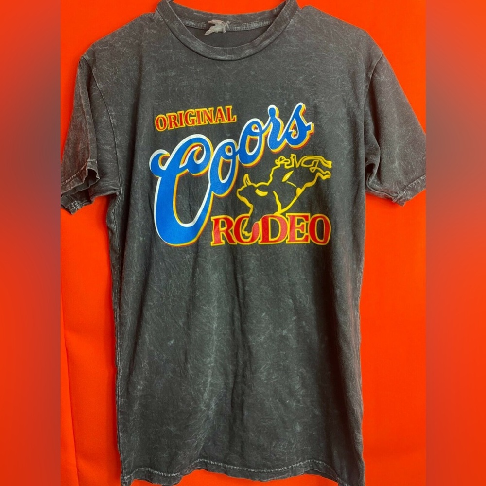 Original Coors Beer Rodeo Cowboy Vintage T Shirt Adult